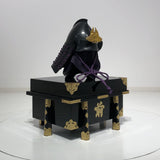 【O-021-K】Purple thread laced Iyo two-piece cuirass armor (helmet only)：紫糸威伊予二枚胴（兜のみ）