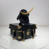 【O-074-K】Deep navy blue thread laced cloud dragon two-piece cuirass armor (helmet only)：濃紺糸威雲龍二枚胴具足（兜のみ）