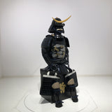 【O-074】Deep navy blue thread laced cloud and dragon two-piece cuirass armor：濃紺糸威雲龍二枚胴具足