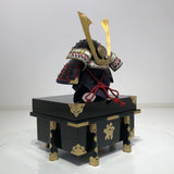 【O-048-K】Red Thread Laced Iyo-sugake Two-piece Dou Armor (Helmet Only)：赤糸威伊予素懸二枚胴具足（兜のみ）