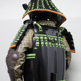 【O-030】Light Green Thread Laced Vertical Seam Two-Piece Cuirass Armor：萌黄糸威縦矧二枚胴具足