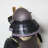 【O-043】Black Thread Laced Rusted Iron Two-Piece Cuirass Armor：黒糸威鉄錆二枚胴具足