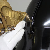 【O-030-K】Yellowish green thread laced vertical joined two-piece cuirass armor (helmet only)：萌黄糸威縦矧二枚胴具足（兜のみ）