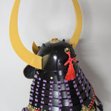 【O-040】Purple Thread Laced Flat Angle Side Crest Two-Piece Cuirass Armor：紫糸威平角脇立ニ枚胴具足
