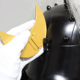 【O-039-K】Wisteria white thread laced raised fur two-piece cuirass armor (helmet only)：藤白糸威毛立二枚胴具足（兜のみ）