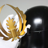 【O-066】Dark blue thread laced riveted head-shaped two-piece cuirass armor with matte lacquer finish：紺糸威鋲綴頭形二枚胴具足（艶消塗）