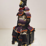 【O-011】Large Plate Purple Gradation Laced Haramaki Armor (Ninotani Helmet)：本大札紫裾濃威腹巻鎧（二之谷兜）