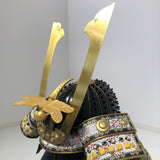 【O-027-K】Yomogi thread laced diamond laced two-piece cuirass armor (helmet only)：蓬糸威菱綴二枚胴具足（兜のみ）
