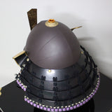 【O-043-K】Black thread laced rusted iron two-piece cuirass armor (helmet only)：黒糸威鉄錆二枚胴具足(兜のみ)
