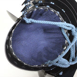 【O-066-K】Dark blue thread laced riveted head-shaped two-piece cuirass armor with matte lacquer finish (helmet only)紺糸威鋲綴頭形二枚胴具足（艶消塗）（兜のみ）
