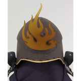 【O-041-K】Deep navy blue thread laced riveted two-piece cuirass armor (helmet only)：濃紺糸威鋲綴二枚胴具足（兜のみ）