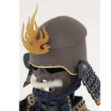 【O-041】Dark Navy Blue Thread Laced Riveted Two-Piece Cuirass Armor：濃紺糸威鋲綴二枚胴具足