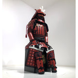 【O-033】Black Thread Laced Iyo Waist-Covering Two-Piece Cuirass Armor (Matte Finish)：黒糸威伊予腰取二枚胴具足（艶消し）