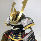 【O-024】Dark blue thread laced Buddha-style two-piece cuirass armor：紺糸威仏ニ枚胴具足