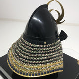 【O-031-K】Kashidori thread laced two-piece cuirass armor (helmet only)：樫鳥糸威二枚胴具足（兜のみ）