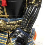【O-032】Navy Blue Laced Chest-Covering Two-Piece Cuirass Armor：紺糸威胸取二枚胴具足