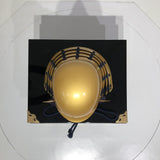 [Y-045-K] Tokugawa Ieyasu gold-plated head shape (small) (helmet only)