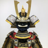 【O-024】Dark blue thread laced Buddha-style two-piece cuirass armor：紺糸威仏ニ枚胴具足