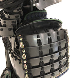 【O-036】Black Thread Laced Vertical Seam Two-Piece Cuirass Armor：黒糸威縦矧二枚胴具足