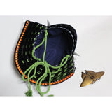 【O-030-K】Yellowish green thread laced vertical joined two-piece cuirass armor (helmet only)：萌黄糸威縦矧二枚胴具足（兜のみ）