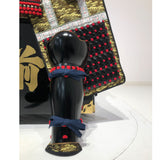 【O-014】Red Thread Laced Fur-Trimmed Two-Piece Cuirass Armor (Matte Finish)：赤糸威毛引二枚胴具足（艶消塗）