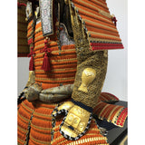 【O-006】Gold Small Plate Scarlet Laced Two-Piece Cuirass Armor：金小札緋威二枚胴具足