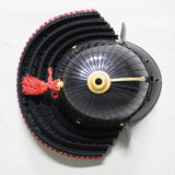 【O-016-K】Black thread laced modern small plate two-piece cuirass armor (helmet only)：黒糸威当世小札二枚胴（兜のみ）