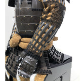 【O-069】Black thread laced chest-fastened ridge two-piece cuirass armor：黒糸威胸取鎬二枚胴具足