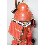 【O-038】Red Thread Laced Large Sleeved Red Two-Piece Cuirass Armor：赤糸威大袖赤二枚胴具足
