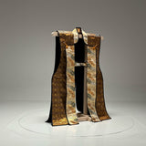[B-058] Marutake Gold Brocade Jinbaori – Long-Length Style with Shoulder Panels
