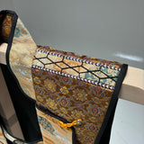 [B-058] Marutake Gold Brocade Jinbaori – Long-Length Style with Shoulder Panels