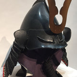 【O-068】Black thread laced vertical seam Iyo-style two-piece cuirass armor：▲黒糸威縦矧伊予二枚胴具足