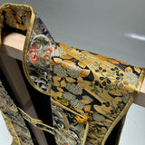 [B-057] Marutake Gold Brocade Jinbaori – Long-Length Style